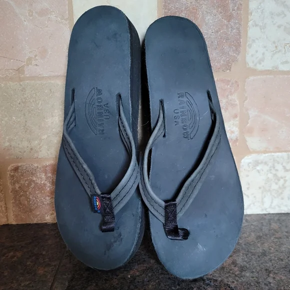 RAINBOW Platform Flip Flops 10 - Picture 4 of 5